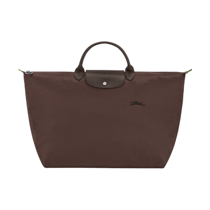 Longchamp Women's Le Pliage Green L Travel Bag Mocha