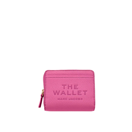 Marc Jacobs Women's The Leather Mini Compact Wallet Bow Pink