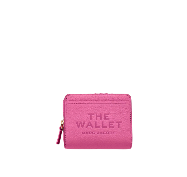 Marc Jacobs Women's The Leather Mini Compact Wallet Bow Pink