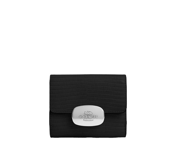 Coach Women's Eliza Small Wallet Silver/Black