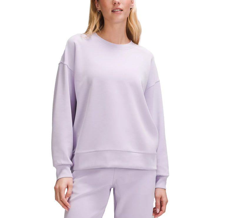 lululemon Women's Softstreme Perfectly Oversized Crewneck Pullover Lilac Ether