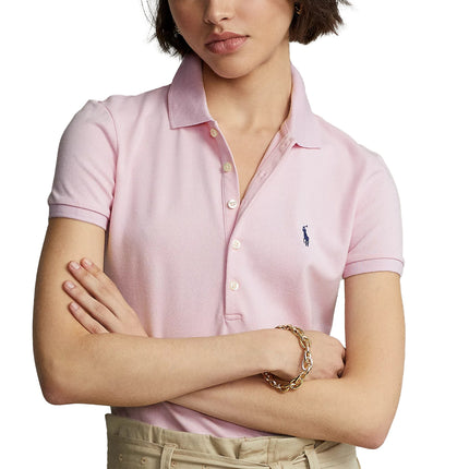 Polo Ralph Lauren Women's Slim Fit Stretch Polo Shirt Sunkissed Pink