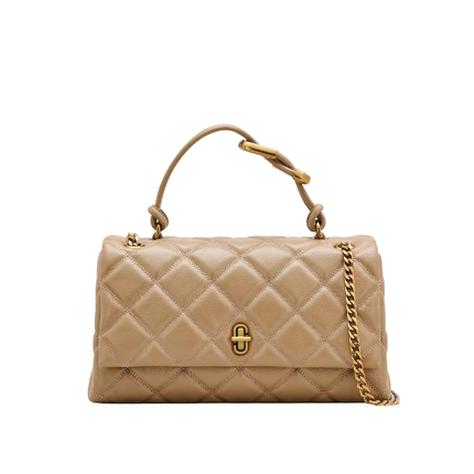 Marc Jacobs Women's The Quilted Dual Convertible Shoulder Bag Camel