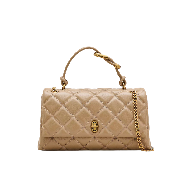 Marc Jacobs Women's The Quilted Dual Convertible Shoulder Bag Camel