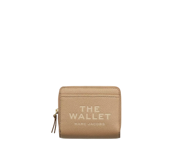 Marc Jacobs Women's The Leather Mini Compact Wallet Camel