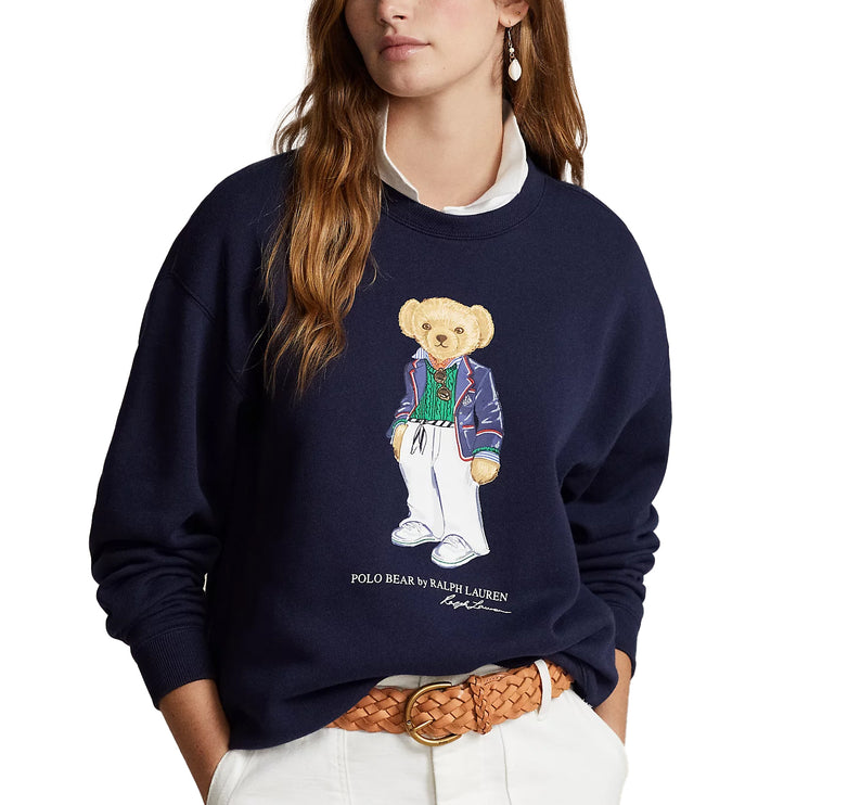 Polo Ralph Lauren Women's Polo Bear Fleece Sweatshirt Cruise Navy