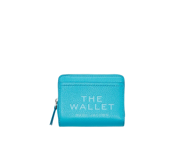 Marc Jacobs Women's The Leather Mini Compact Wallet Pool