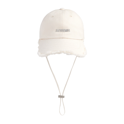 Jacquemus Unisex The Artichaut Cap Off White