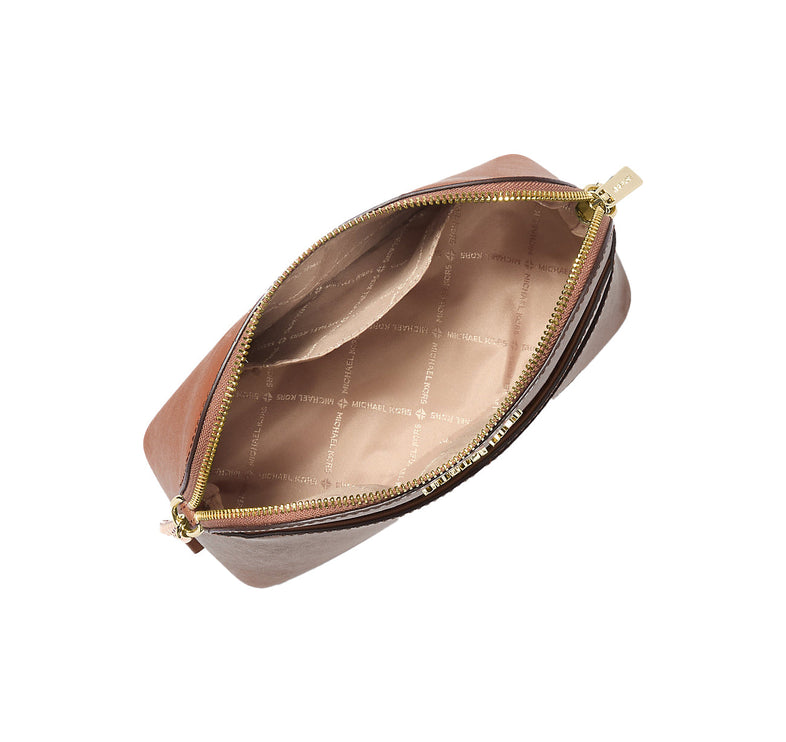 Michael Kors Women's Jet Set Travel Medium Dome Crossbody Bag Luggage