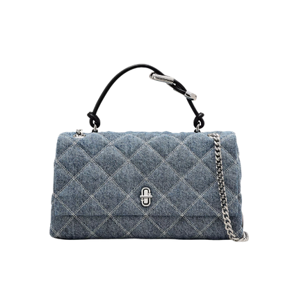 Marc Jacobs Women's The Quilted Denim Dual Convertible Shoulder Bag Denim
