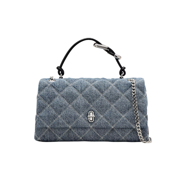 Marc Jacobs Women's The Quilted Denim Dual Convertible Shoulder Bag Denim
