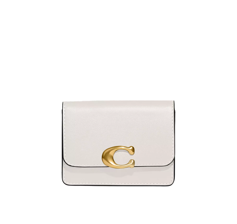 Coach Women's Bandit Card Case Brass/Chalk