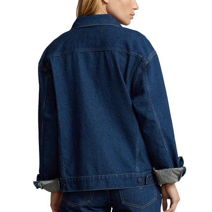 Polo Ralph Lauren Women's Reclaimed Denim Trucker Jacket Mccurdy Wash