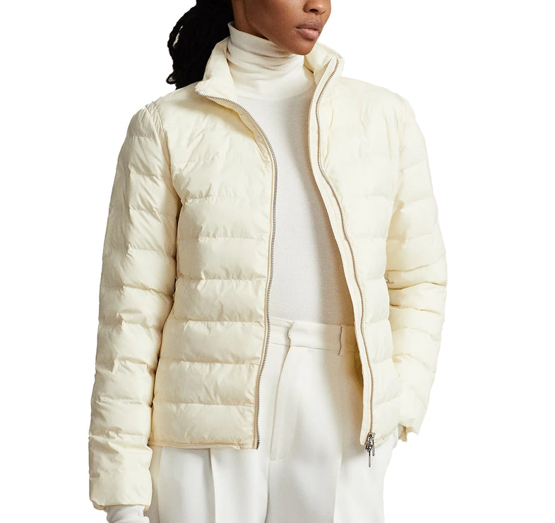 Polo Ralph Lauren Women's Packable Quilted Jacket Guide Cream