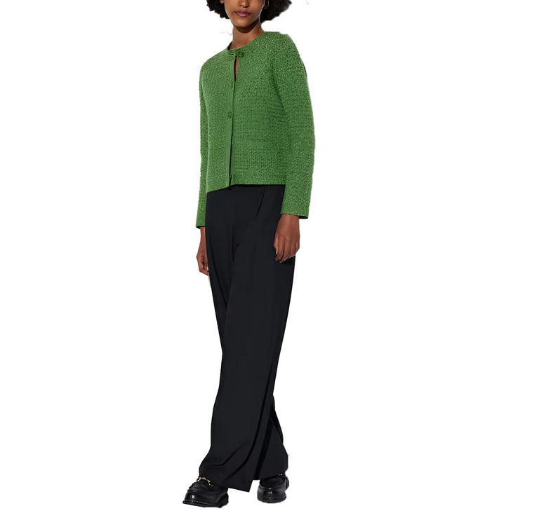 Uniqlo Women's Knitted Short Jacket Green