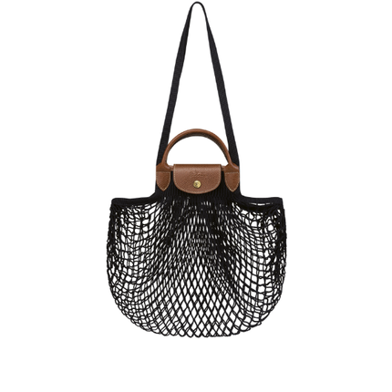 Longchamp Women's Le Pliage Filet L Mesh Bag Black