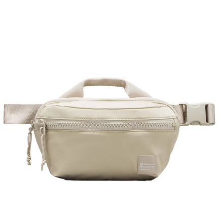 lululemon Unisex All Day Essentials Belt Bag 2.5L Raw Linen White Opal