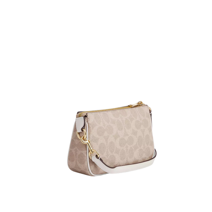 Coach Women's Nolita 19 In Signature Canvas Gold/Sand/Chalk