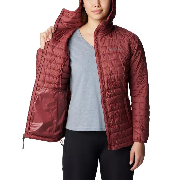 Columbia Women's Silver Falls Hooded Jacket Beetroot - Hemen Kargoda