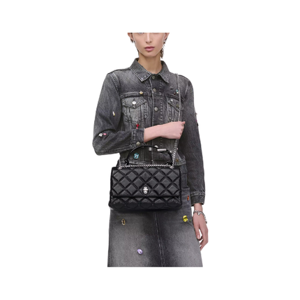 Marc Jacobs Women's The Quilted Dual Convertible Shoulder Bag Black