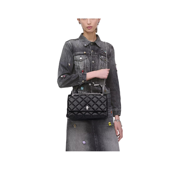 Marc Jacobs Women's The Quilted Dual Convertible Shoulder Bag Black