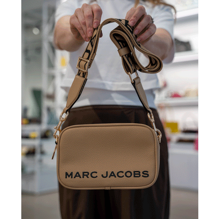 Marc Jacobs Women's Flash Leather Crossbody Bag Iced Coffee