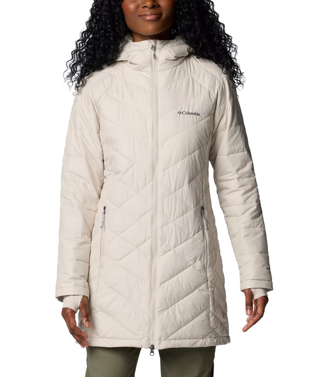 Columbia Women's Heavenly Long Hooded Jacket Dark Stone