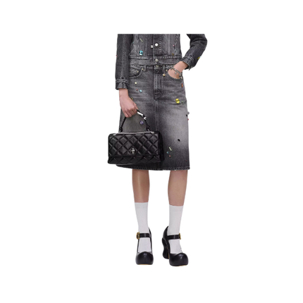 Marc Jacobs Women's The Quilted Dual Convertible Shoulder Bag Black