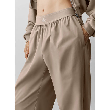 alo Women's Suit Up Trouser (Regular) Gravel