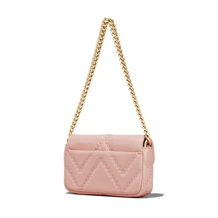 Marc Jacobs Women's The Quilted Leather J Marc Mini Shoulder Bag Rose