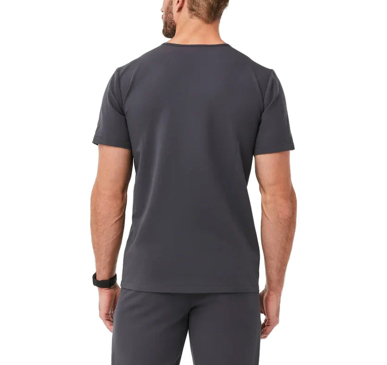 FIGS Men's Leon Three Pocket Scrub Top Charcoal