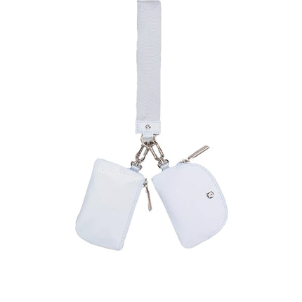 lululemon Unisex Dual Pouch Wristlet Windmill White