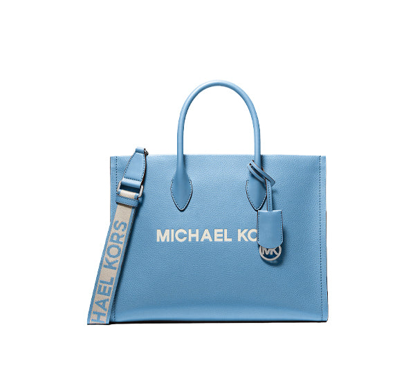Michael Kors Women's Mirella Medium Pebbled Leather Tote Bag Sth Pacific