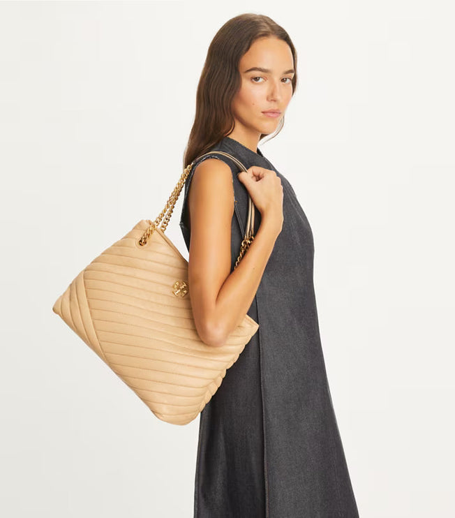 Tory Burch Women's Kira Chevron Tote Desert Dune