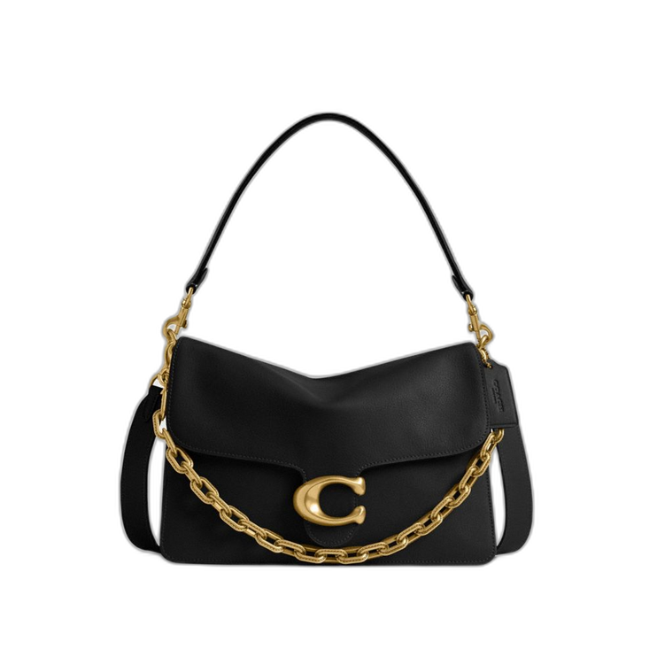 Coach Women's Chain Tabby Shoulder Bag 30 Brass/Black