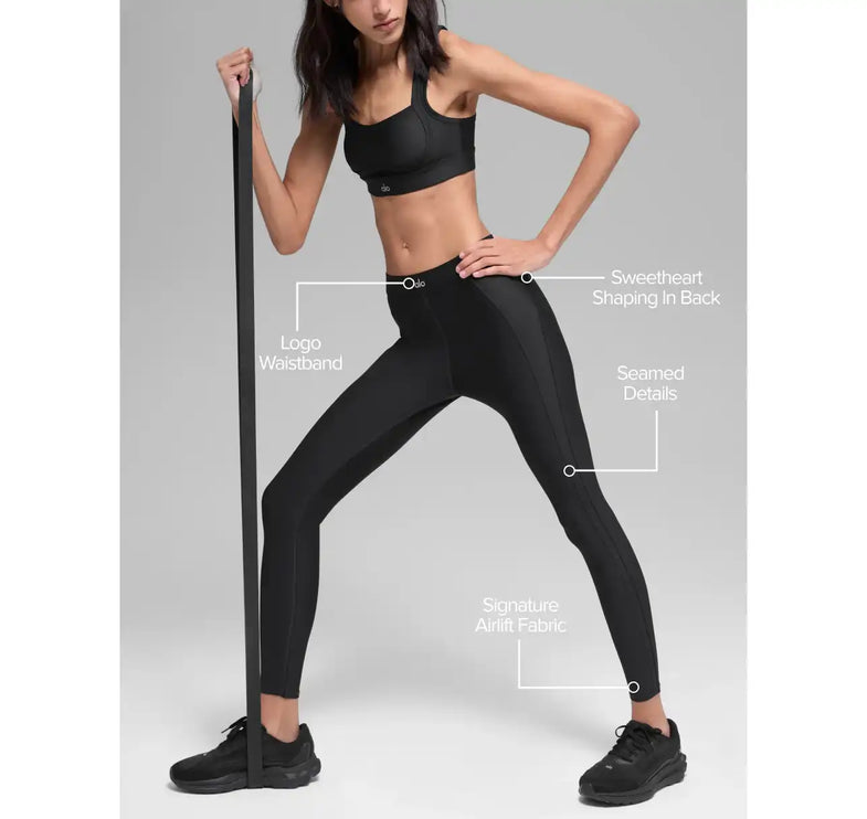 alo Women's Airlift High-Waist Ignite 7/8 Legging Black
