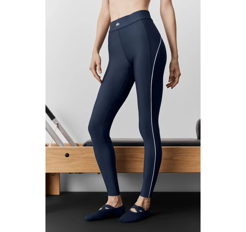 alo Women's Airlift High-Waist 7/8 Speedwork Legging Navy