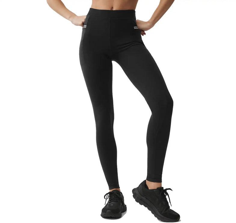 alo Women's Airbrush High-Waist Fast Track Legging Black/White