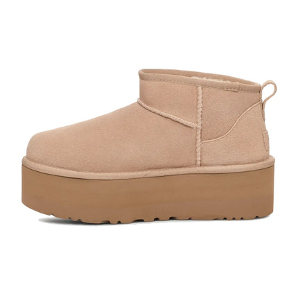 UGG Classic Ultra Mini Platform kadın botu, bej (sand) süet