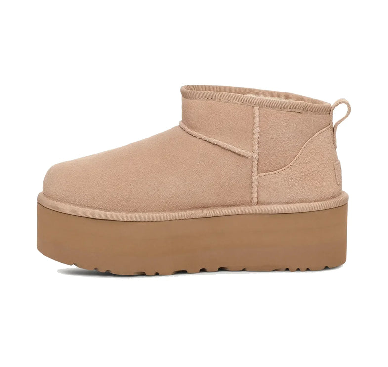 UGG Classic Ultra Mini Platform çocuk botu, bej (sand) süet