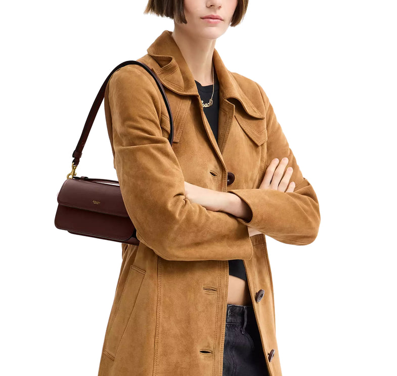 Coach Women's Elora Top Handle Crossbody Bag Brass/Maple