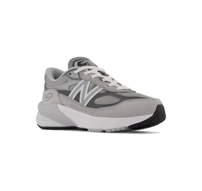 New Balance Little Kid's FuelCell 990v6 Lace Grey with Silver PC990GL6