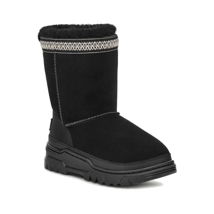 UGG Big Kid's Classic Short TrailGazer Boot Black