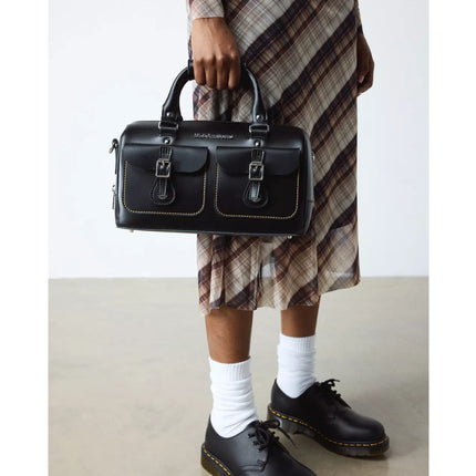 Dr. Martens Kiev Leather Top Handle Bag Black