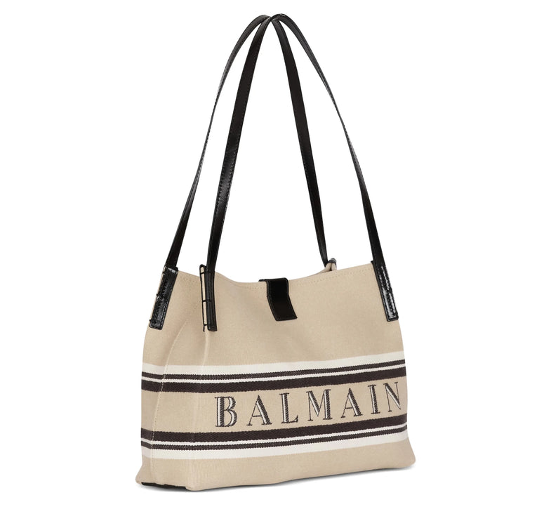 Balmain Women's Small Release Shopper Bag Beige