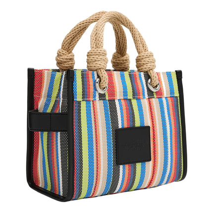 Marc Jacobs Women's The Stripe Mesh Small Tote Bag Red Multi