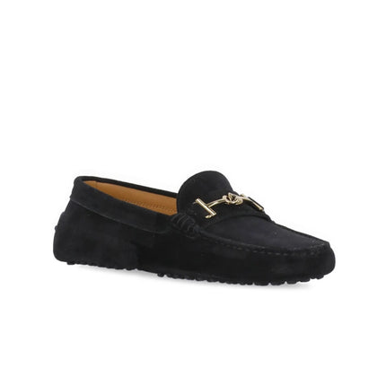 Tod's Women's Gommino Embellished Round-Toe Loafers Black