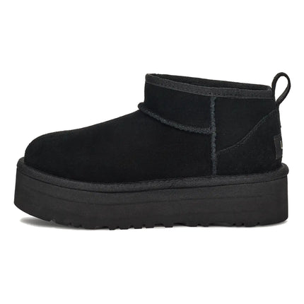 UGG Classic Ultra Mini Platform çocuk botu, siyah süet