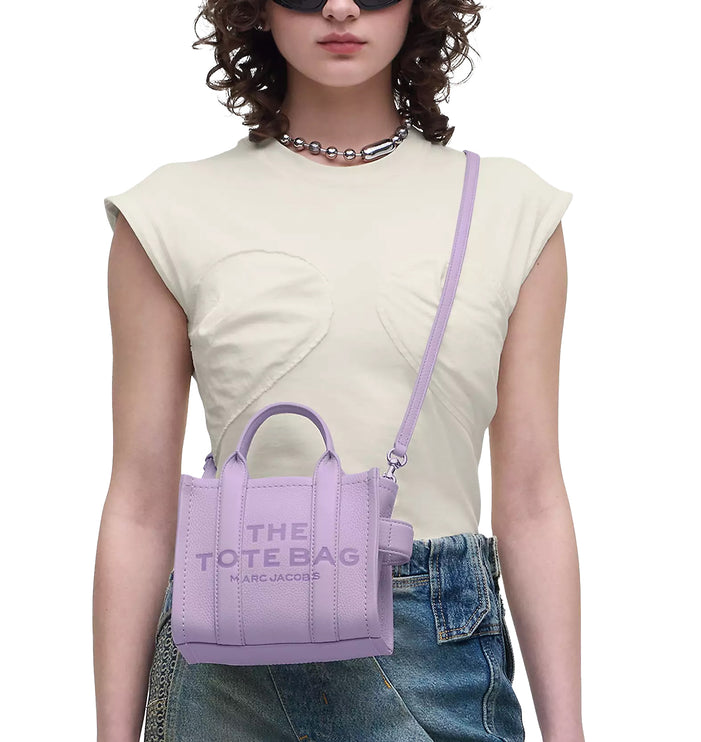 Marc Jacobs Women's The Leather Crossbody Tote Bag Wisteria