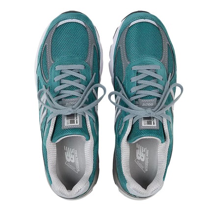 New Balance Made in USA 990v4 Vintage Teal with Grey and White U990OV4